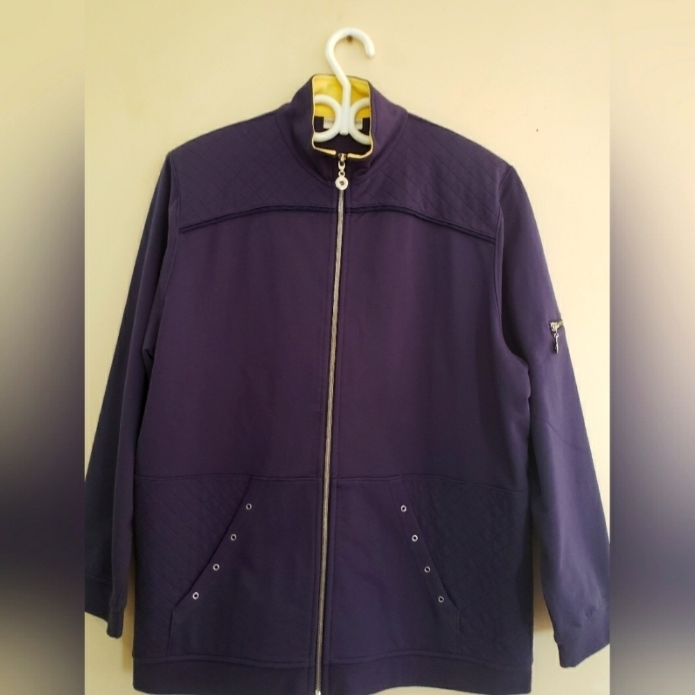 Draper's & Damon's zipper sweat shirt